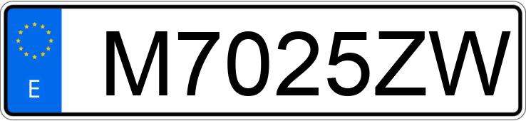 Numer rejestracyjny M7025ZW posiada AUDI A4