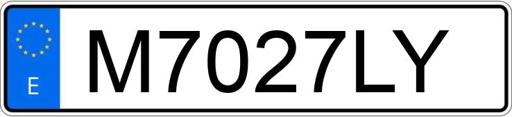 Numer rejestracyjny M7027LY posiada VOLKSWAGEN GOLF GTI 16V AC