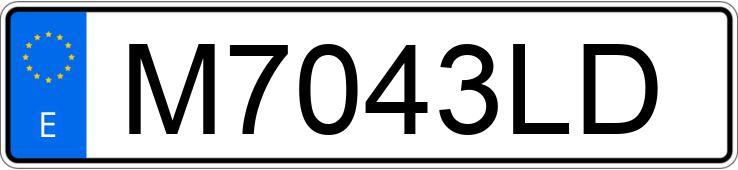 Numer rejestracyjny M7043LD posiada RENAULT 5