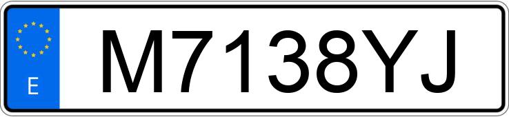 Numer rejestracyjny M7138YJ posiada HYUNDAI COUPE