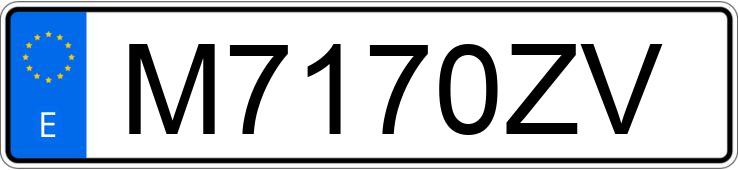 Numer rejestracyjny M7170ZV posiada SEAT IBIZA