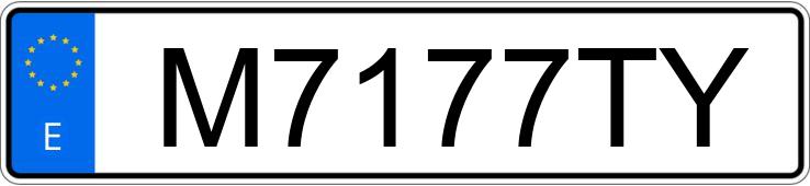 Numer rejestracyjny M7177TY posiada AUDI A6