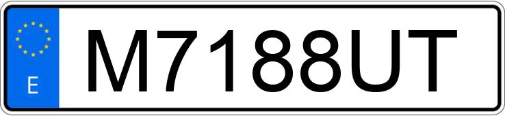 Numer rejestracyjny M7188UT posiada BMW SERIE 3 Numer rejestracyjny M7188UT posiada BMW SERIE 3