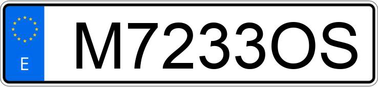 Numer rejestracyjny M7233OS posiada FORD PROBE