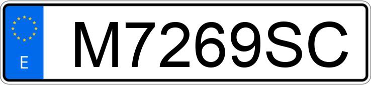 Numer rejestracyjny M7269SC posiada RENAULT CLIO