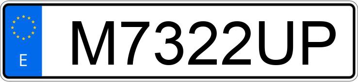 Numer rejestracyjny M7322UP posiada OPEL MONTEREY