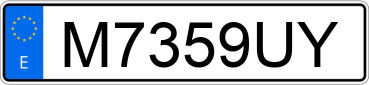 Numer rejestracyjny M7359UY posiada VOLKSWAGEN PASSAT