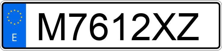 Numer rejestracyjny M7612XZ posiada HYUNDAI COUPE