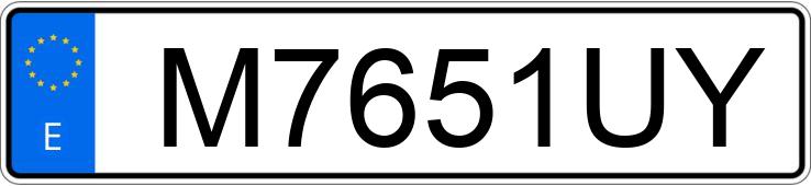 Numer rejestracyjny M7651UY posiada BMW SERIE 5