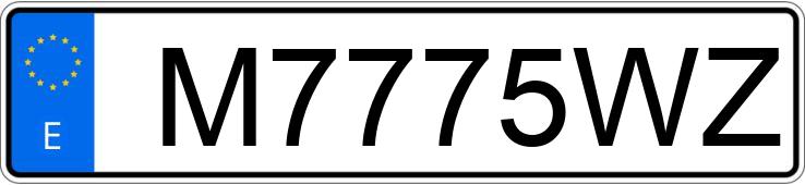 Numer rejestracyjny M7775WZ posiada BMW SERIE 7