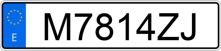 Numer rejestracyjny M7814ZJ posiada VOLKSWAGEN GOLF