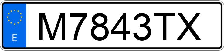 Numer rejestracyjny M7843TX posiada BMW SERIE 3