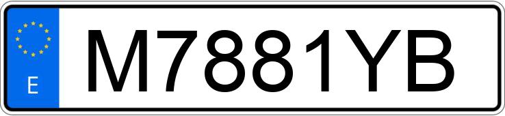 Numer rejestracyjny M7881YB posiada SEAT TOLEDO Numer rejestracyjny M7881YB posiada SEAT TOLEDO