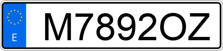 Numer rejestracyjny M7892OZ posiada OPEL CORSA