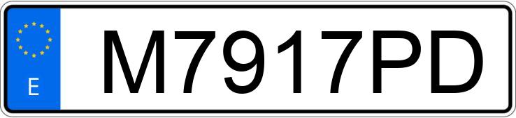 Numer rejestracyjny M7917PD posiada MERCEDES 500 (140)