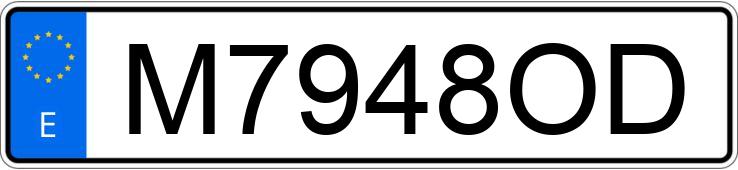 Numer rejestracyjny M7948OD posiada PEUGEOT 405