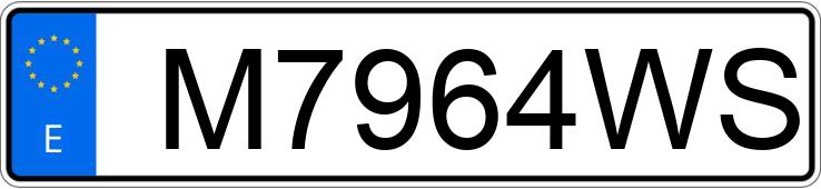 Numer rejestracyjny M7964WS posiada FORD ESCORT