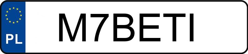 Numer rejestracyjny M7BETI posiada MERCEDES-BENZ GLS 400 d MR`19 E6d X167 4Matic