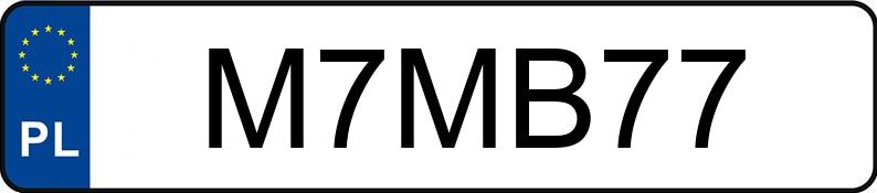 Die Registrierungsnummer M7MB77 hat MERCEDES-BENZ CLA 200 MR`13 E5 117 CLA 200 MR`13 E5 117