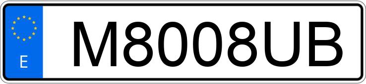 Numer rejestracyjny M8008UB posiada RENAULT CLIO