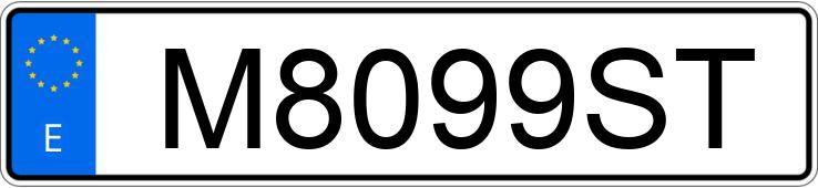 Numer rejestracyjny M8099ST posiada PORSCHE 928