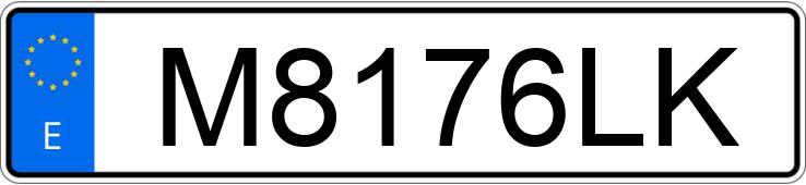 Numer rejestracyjny M8176LK posiada VOLKSWAGEN GOLF