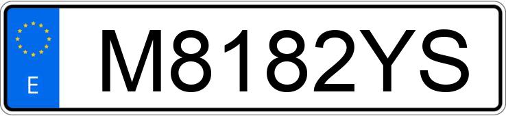 Numer rejestracyjny M8182YS posiada AUDI COUPE