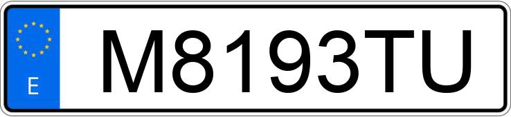 Numer rejestracyjny M8193TU posiada VOLKSWAGEN GOLF