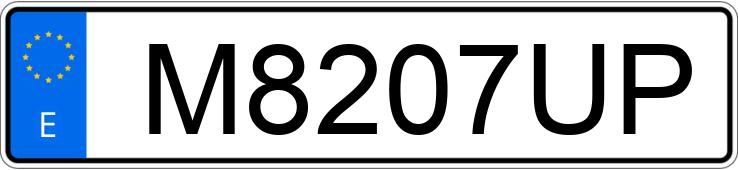 Numer rejestracyjny M8207UP posiada AUDI A4
