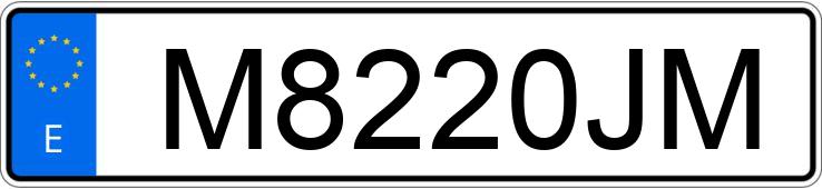 Numer rejestracyjny M8220JM posiada SEAT IBIZA