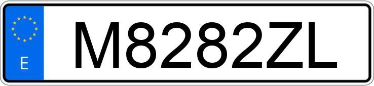 Numer rejestracyjny M8282ZL posiada VOLKSWAGEN GOLF