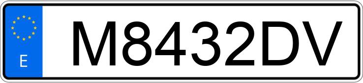 Numer rejestracyjny M8432DV posiada SEAT 127