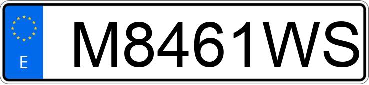 Numer rejestracyjny M8461WS posiada TOYOTA 4RUNNER