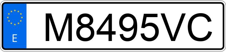 Numer rejestracyjny M8495VC posiada BMW F 650