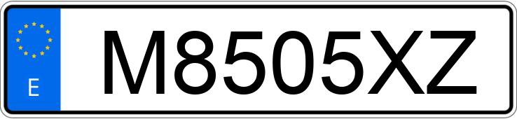 Numer rejestracyjny M8505XZ posiada VOLKSWAGEN TRANSPORTER