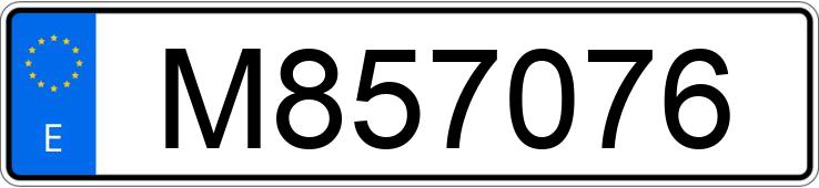 Numer rejestracyjny M857076 posiada SEAT 1430