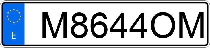 Numer rejestracyjny M8644OM posiada AUDI COUPE