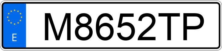 Numer rejestracyjny M8652TP posiada BMW SERIE 3