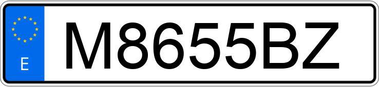 Numer rejestracyjny M8655BZ posiada FORD CAPRI