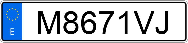 Numer rejestracyjny M8671VJ posiada CITROEN SAXO