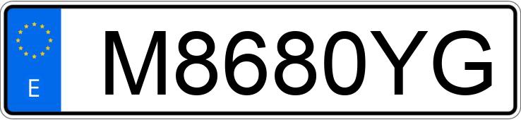 Numer rejestracyjny M8680YG posiada VOLKSWAGEN PASSAT