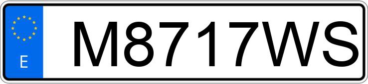 Numer rejestracyjny M8717WS posiada MERCEDES SLK (170-171)