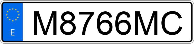 Numer rejestracyjny M8766MC posiada BMW SERIE 7