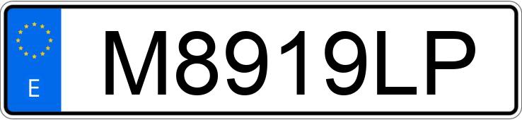 Numer rejestracyjny M8919LP posiada MERCEDES 190 (201)