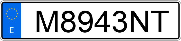 Numer rejestracyjny M8943NT posiada TOYOTA CELICA