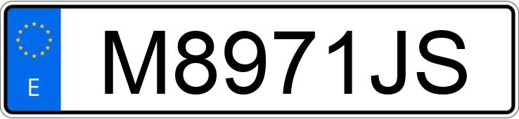 O número de registro M8971JS tem VOLVO 740