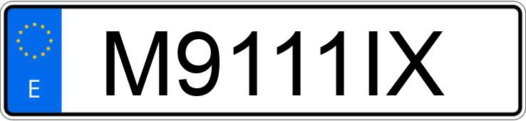 Numer rejestracyjny M9111IX posiada VOLKSWAGEN GOLF