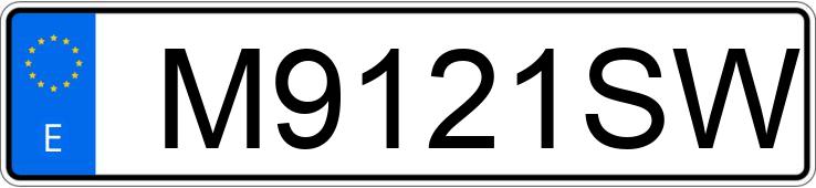 Numer rejestracyjny M9121SW posiada AUDI A6