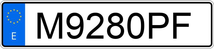 Numer rejestracyjny M9280PF posiada MERCEDES MB-140