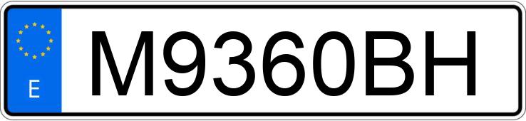 Numer rejestracyjny M9360BH posiada FORD CORTINA